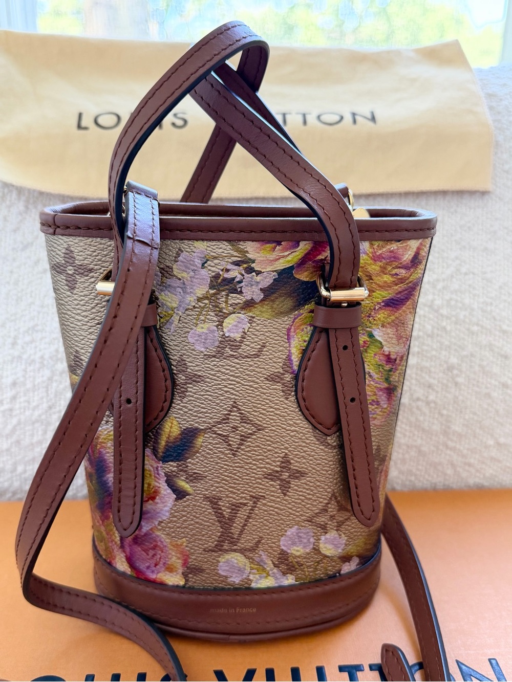 Louis Vuitton Nano Crossbody Bag And Pouch